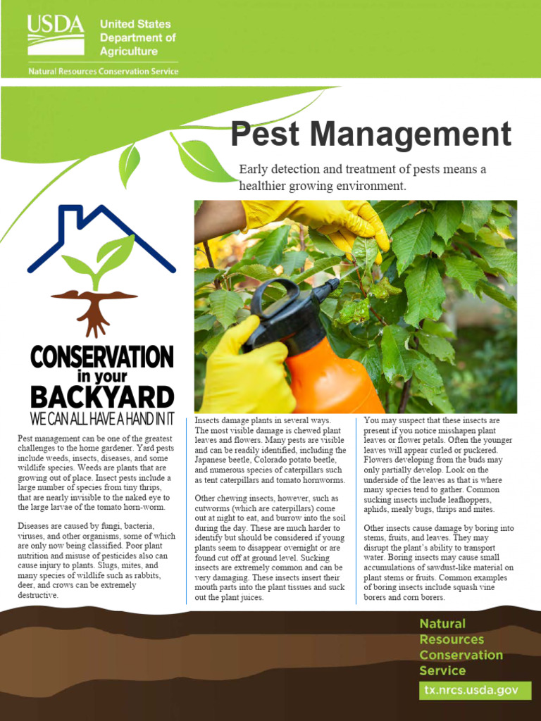 Backyard Pest Management Guide | PDF | Biological Pest Control | Pest ...