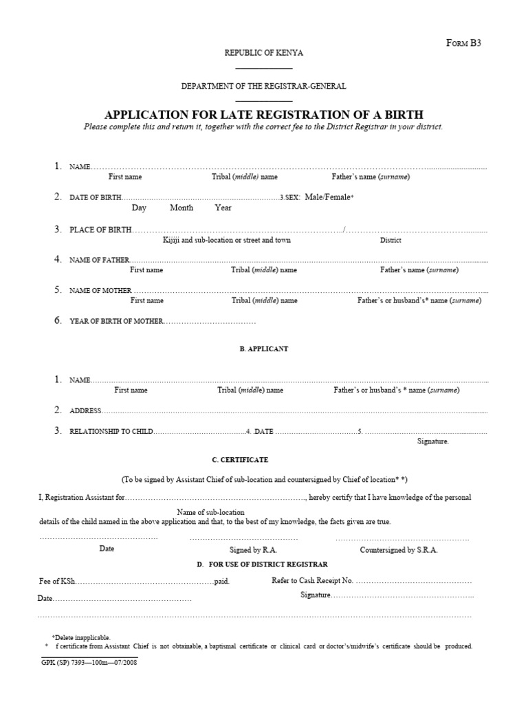 Late Birth Registration Form B3 | PDF | Chess | Chess Theory