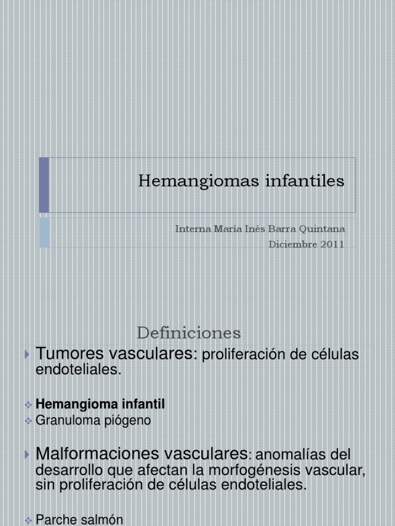 hemangiomas definicion