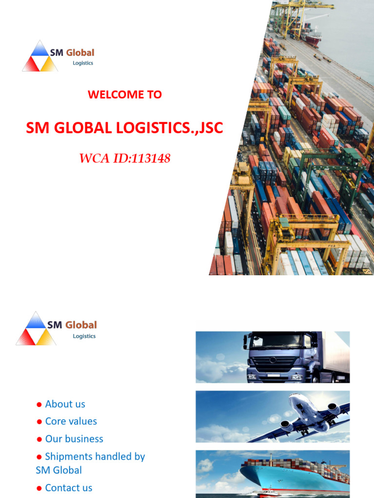 SM Global Logistics Overview | PDF | Cargo | Logistics