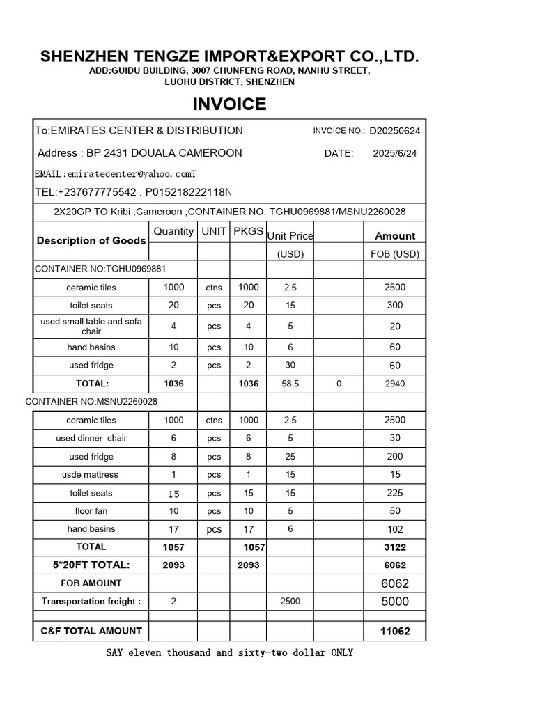 Invoice 2tc | PDF