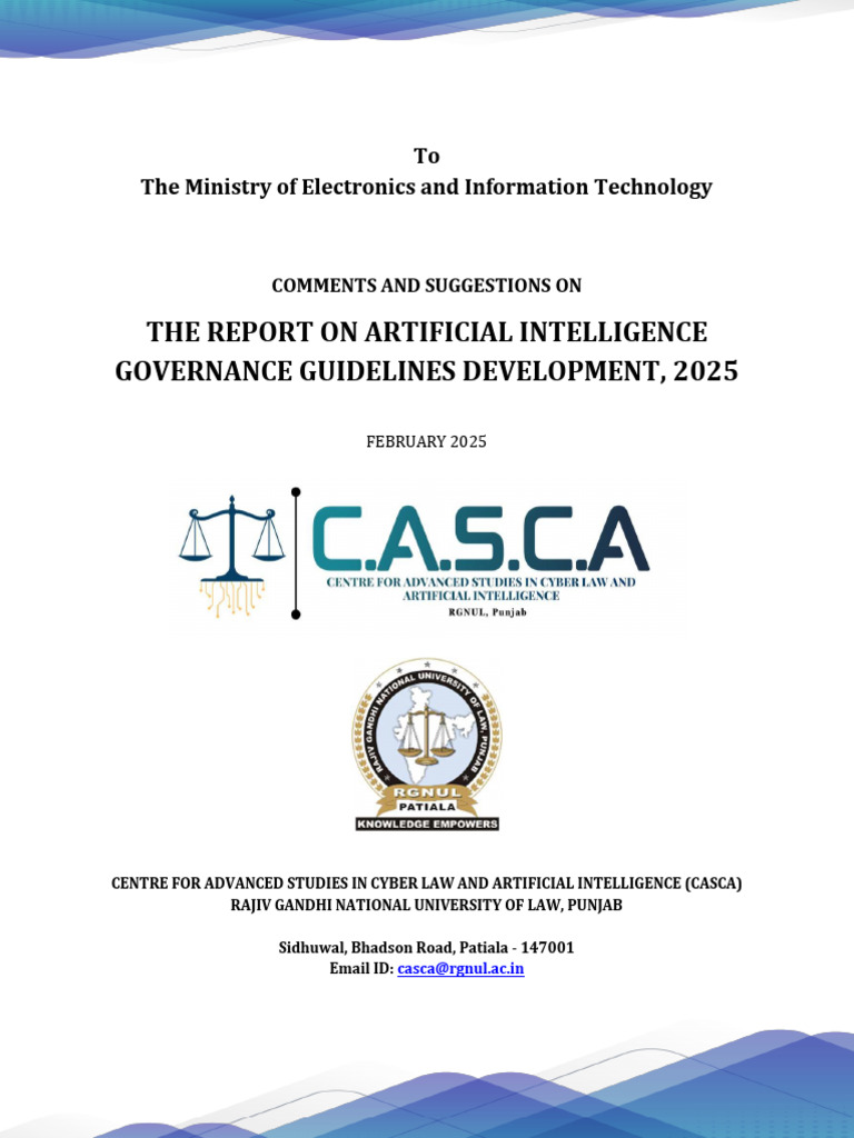 AI Governance Guidelines for India, 2025 | PDF | Artificial ...