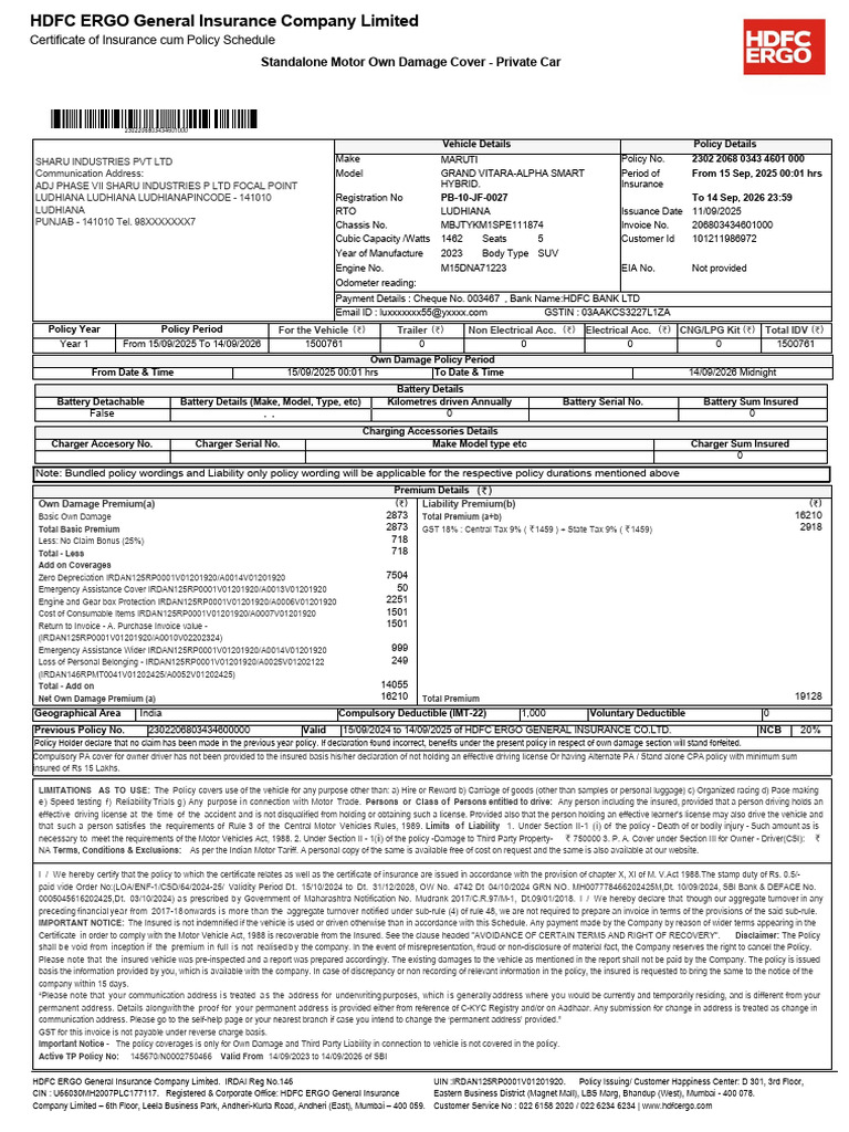 PB 10 JF 0027 1 | PDF | Insurance | Deductible