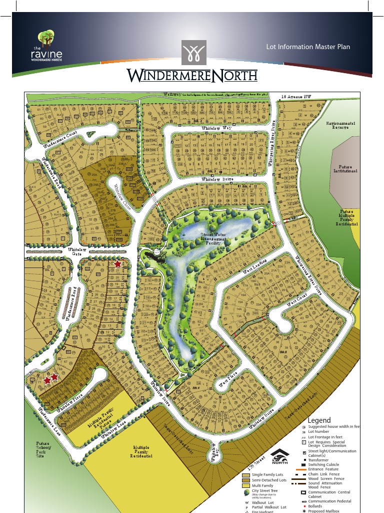Windermere North Lot Information Plan | PDF | Single Family Detached ...