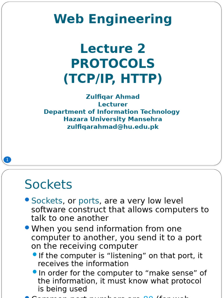 Lecture 2 | PDF | World Wide Web | Internet & Web