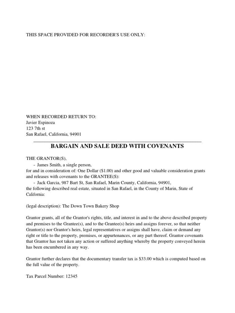 Image Result For Bargain And Sale Deed Images Sampleforms