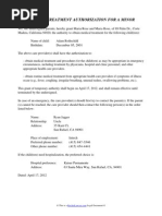 Download Medical Treatment Authorization for a Minor by RocketLawyer SN91894052 doc pdf