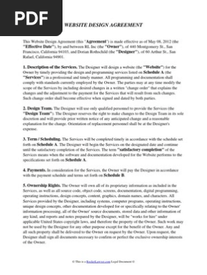 Website Design Agreement