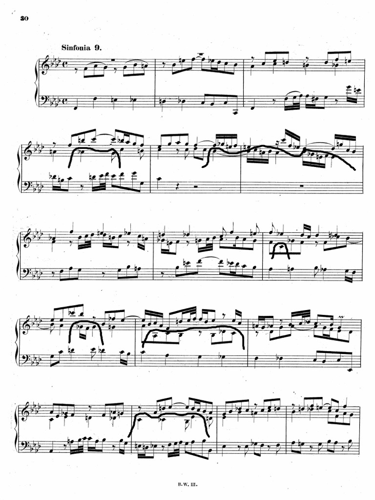 Analyse des notes de BWV 795 de Bach | PDF | Compositions | Musique ...