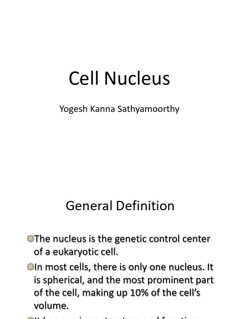 Understanding the Cell Nucleus | PDF | Cell Nucleus | Histone