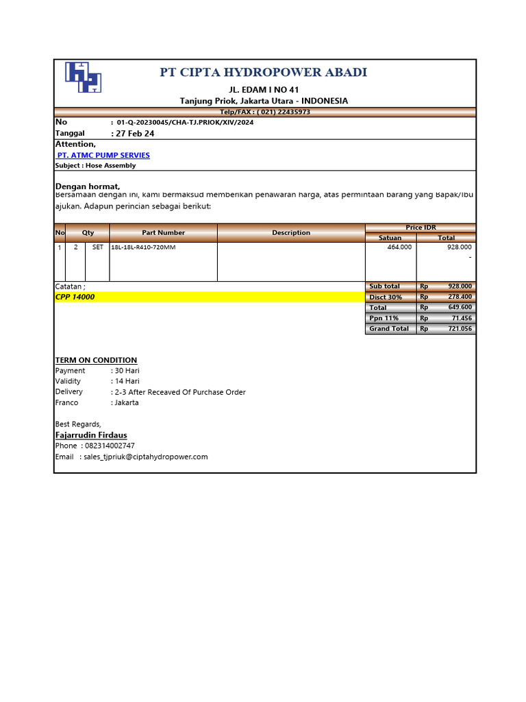 Q-045 Atmc Pump Service-2024 | PDF
