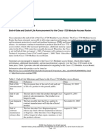 End-of-Life Notice No. 2046 End-of-Sale and End-of-Life Announcement For The Cisco 1720 Modular Access Router