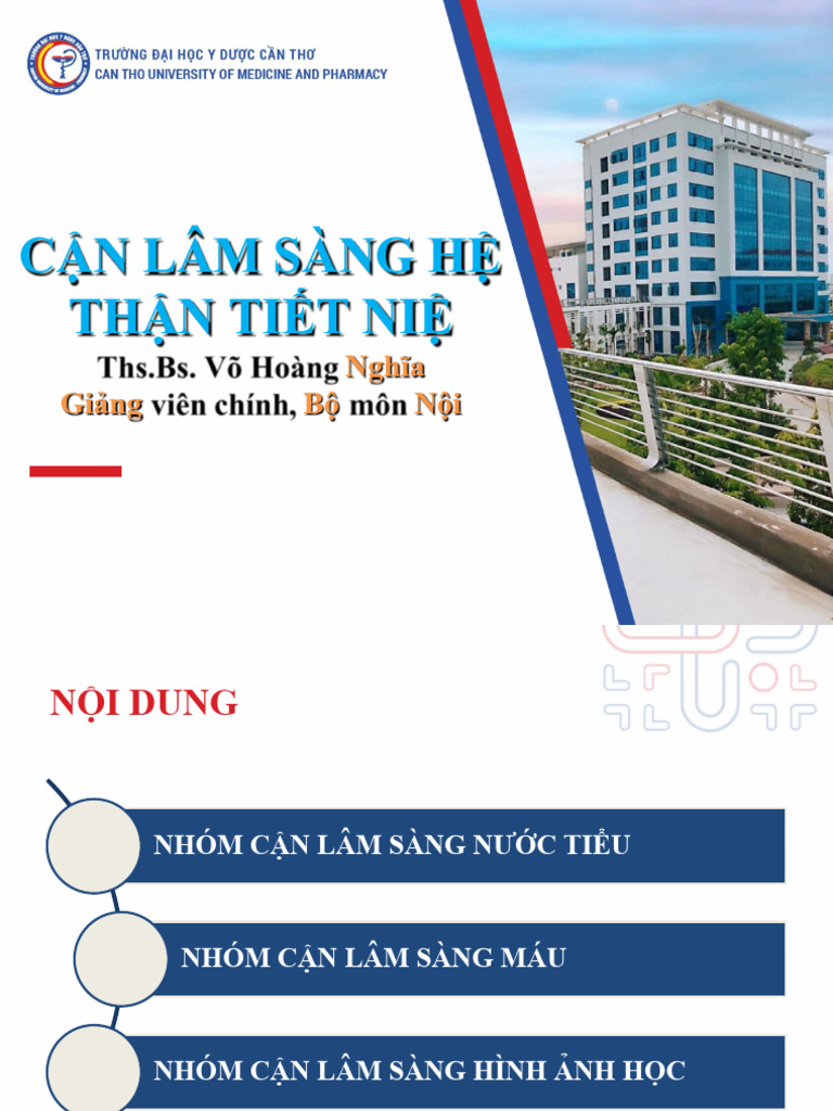 CLS HỆ NIỆU 2 tiet | PDF