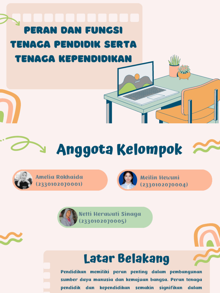 Peran Tenaga Pendidik dan Kependidikan | PDF