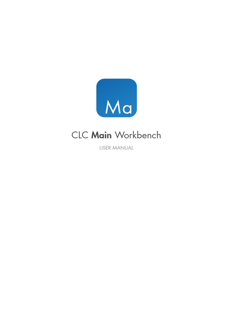 CLC Main Workbench User Manual 25.0.3 | PDF | Nucleic Acid Sequence ...