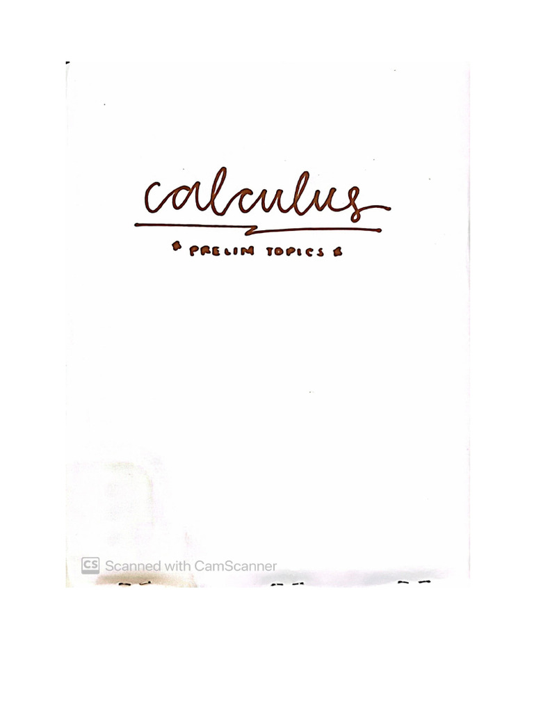 Cal 1 | PDF