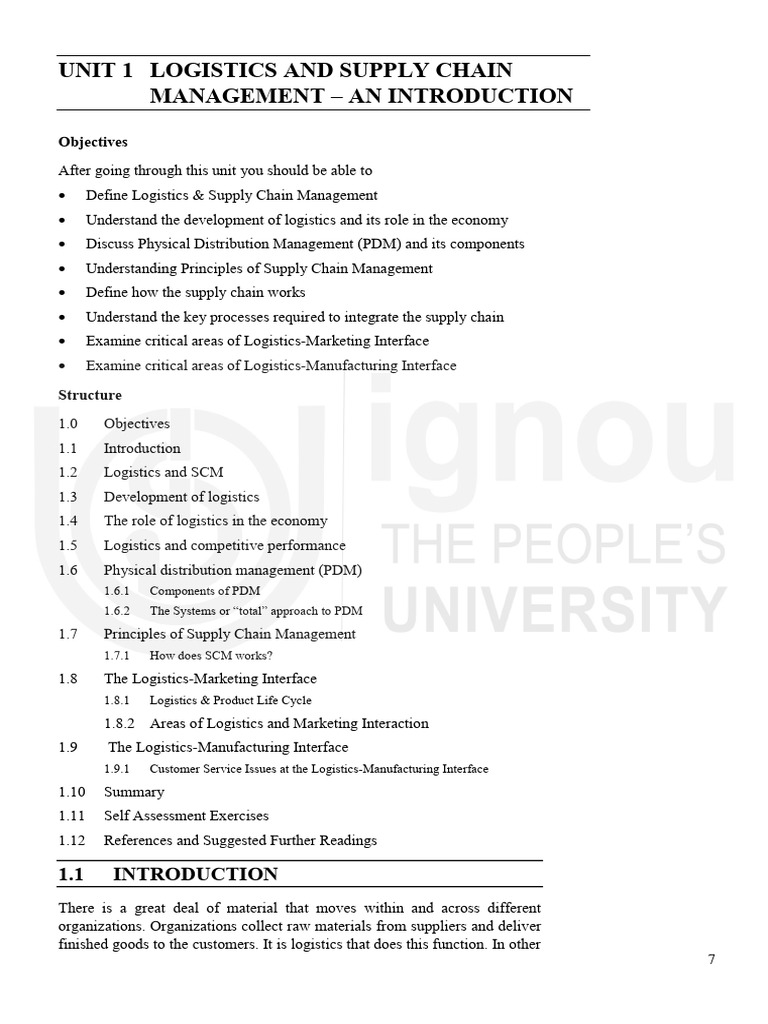 Introduction to Logistics & Supply Chain | PDF | Supply Chain ...