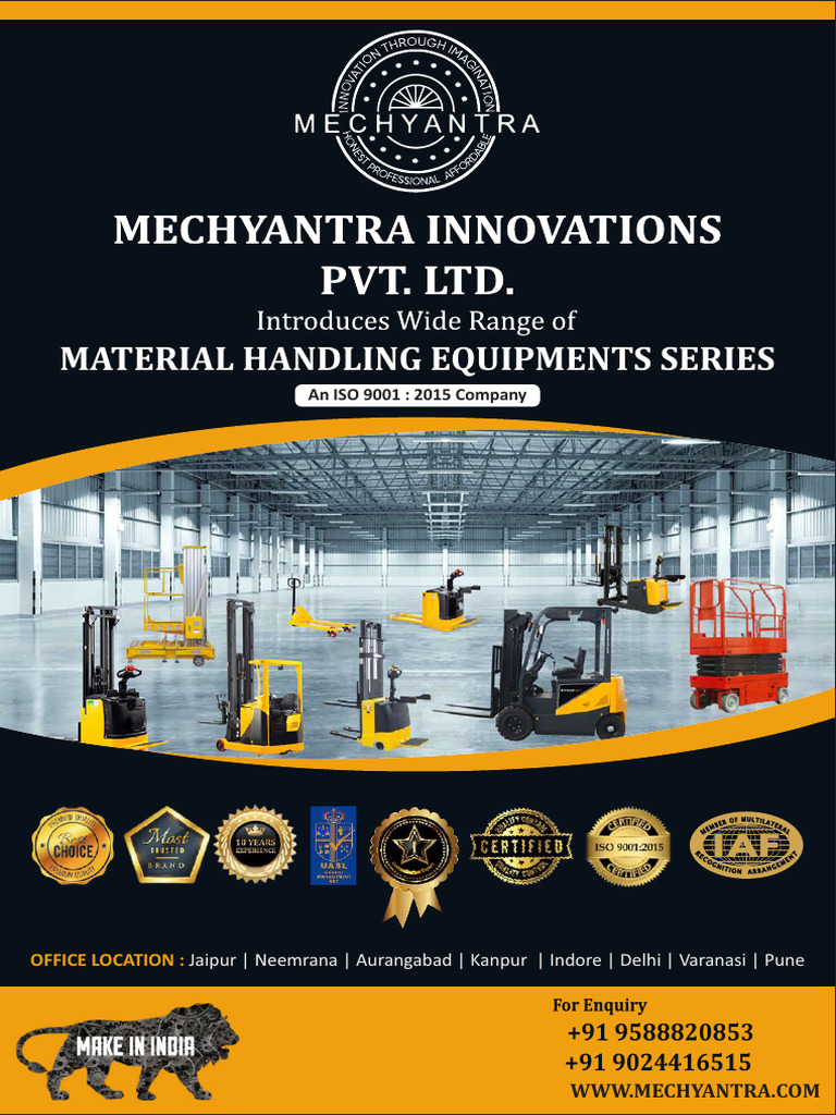 Comprehensive Material Handling Solutions | PDF | Crane (Machine) | Pallet