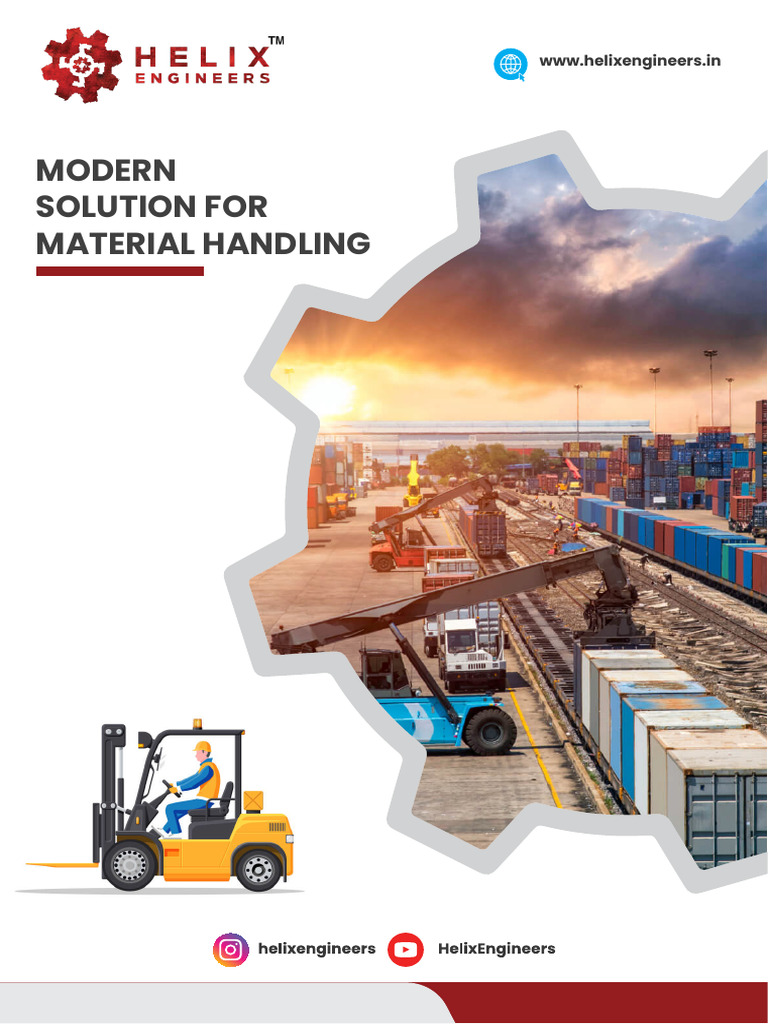 Material Handling Solutions by Helix Engineers | PDF | Crane (Machine ...