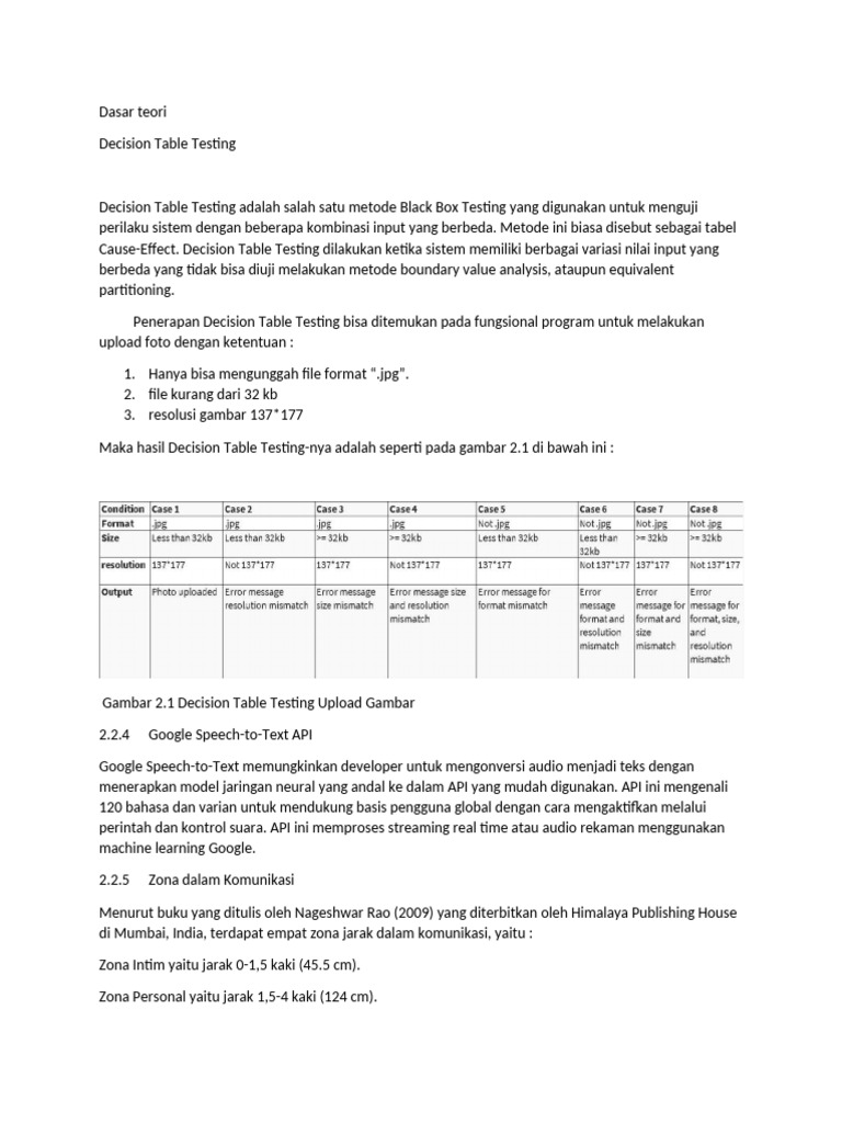 Dasar Teori Decision Table Testing | PDF