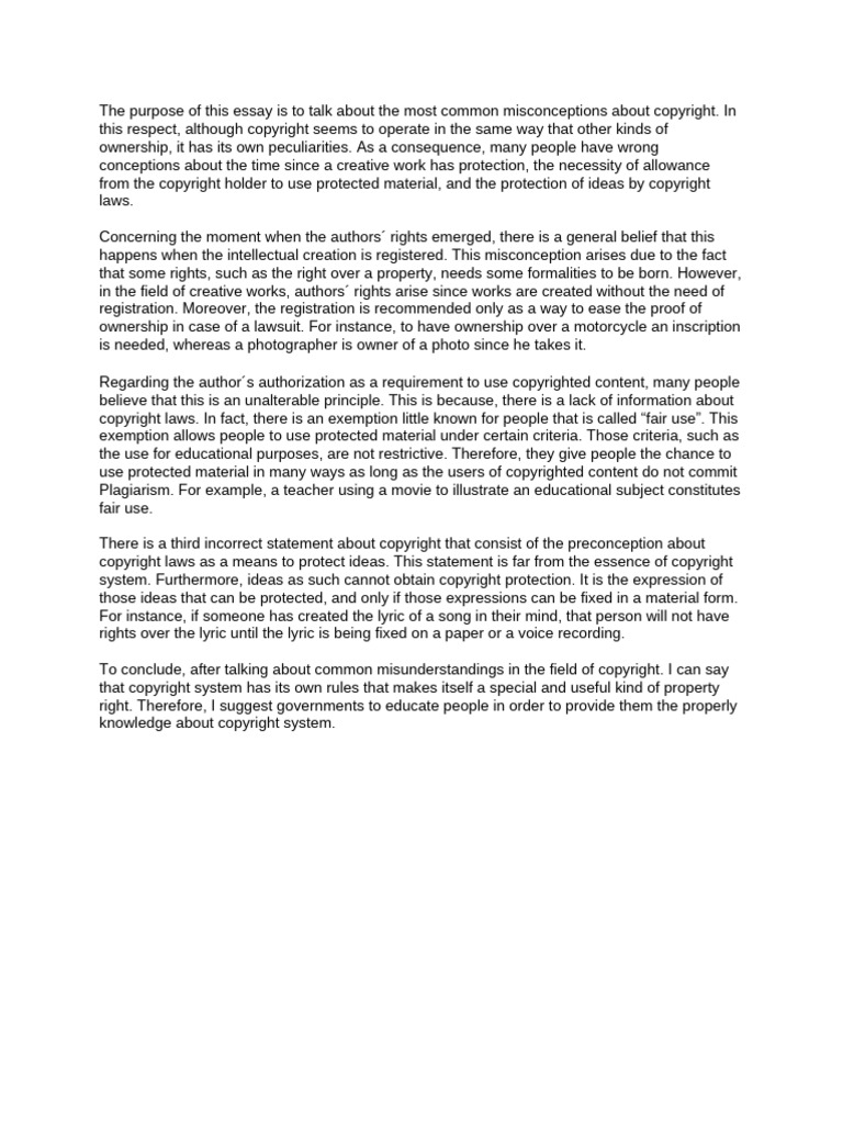 Common Copyright Misconceptions Explained | PDF | Copyright | Idea