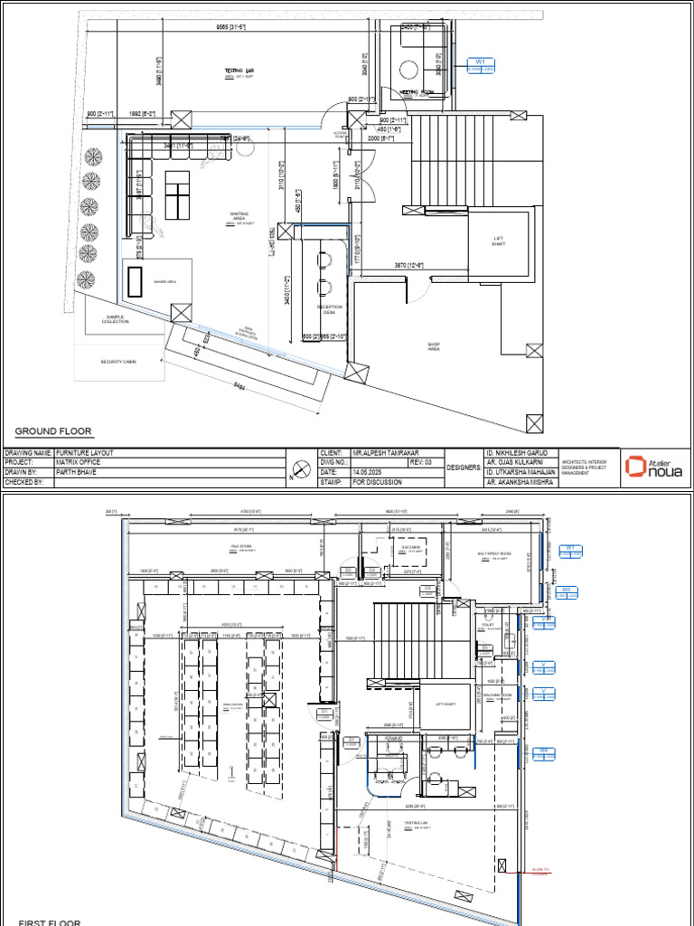 Matrix Office Furniture Layout Plan | PDF