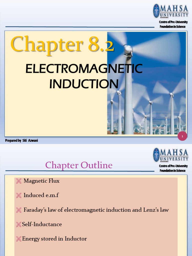 Electromagnetic Induction Concepts | PDF | Inductance | Electromagnetic ...
