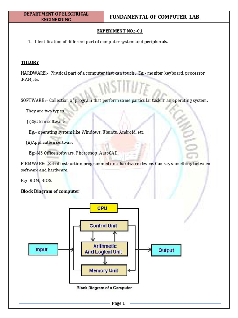 Computer Lab Fundamentals Overview | PDF | Computer Data Storage | Bios