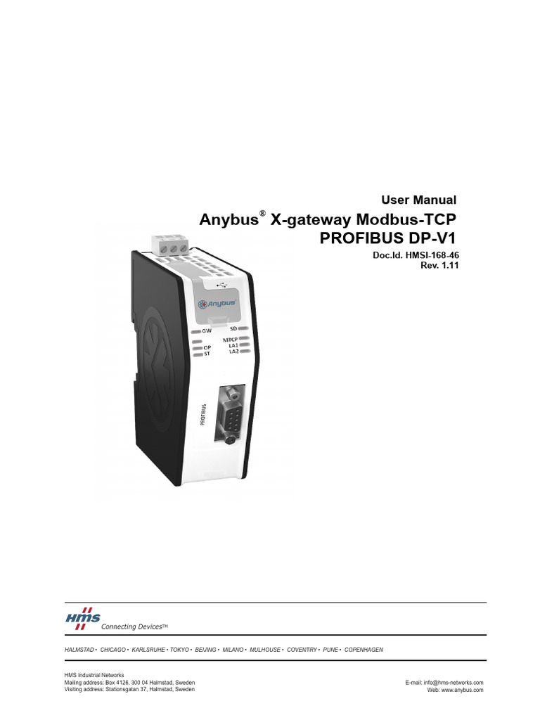 Anybus X-gateway Modbus-TCP Manual | PDF