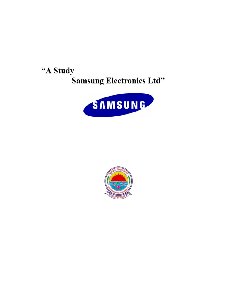 Samsung Consumer Durables Market Study | PDF | Brand | Marketing