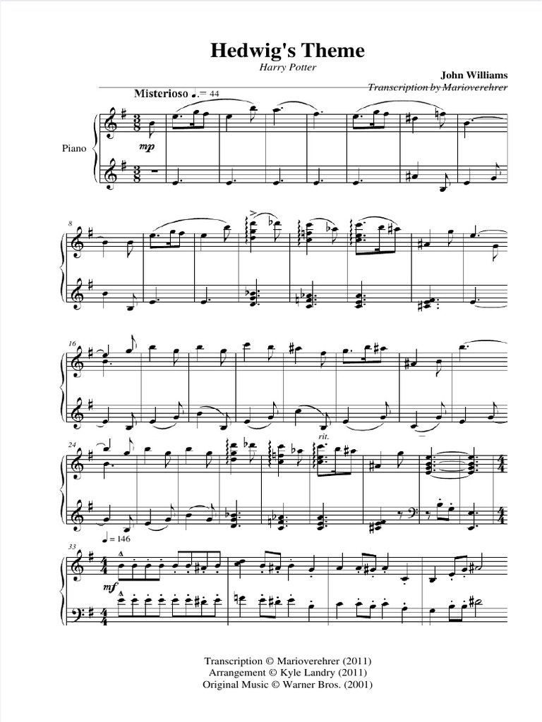 Hedwig's Theme | PDF