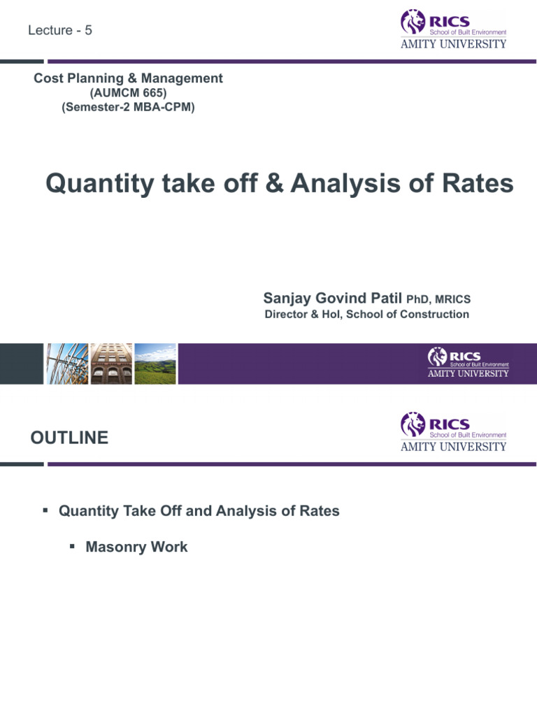 Masonry Quantity Takeoff & Cost Analysis | PDF | Brick | Mortar (Masonry)