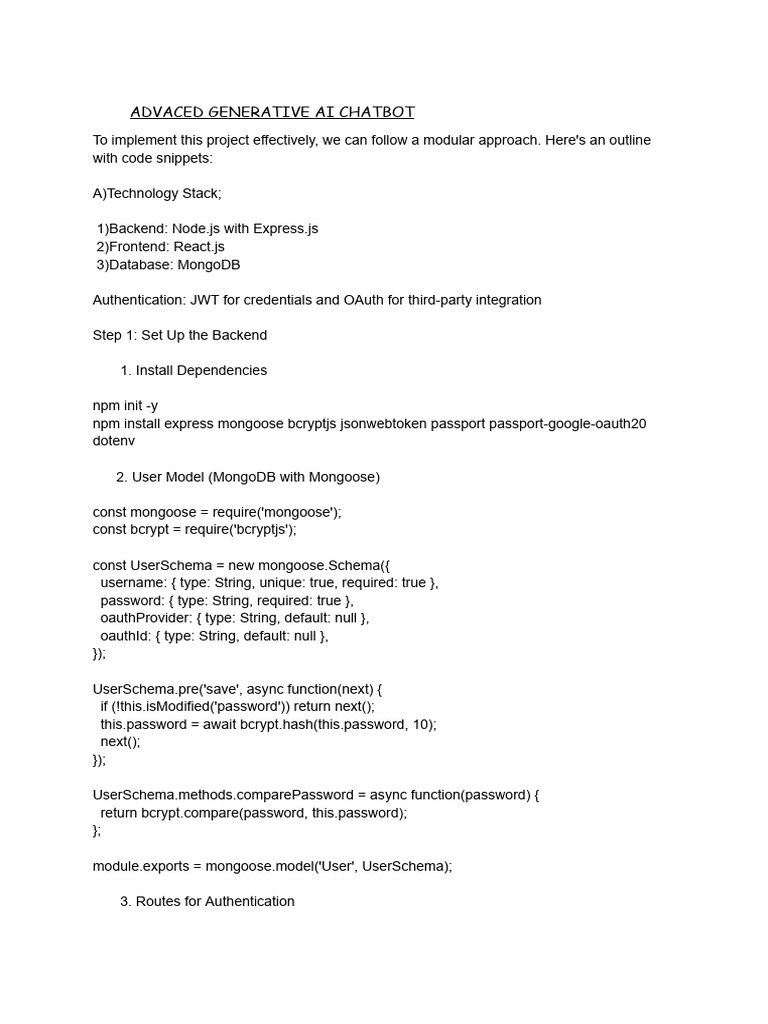 Advanced AI Chatbot Implementation Guide | PDF | User (Computing ...