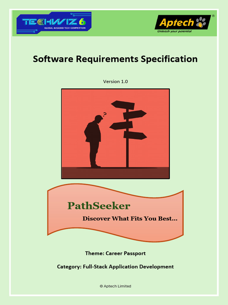 PathSeeker: Career Guidance App SRS | PDF | World Wide Web | Internet & Web