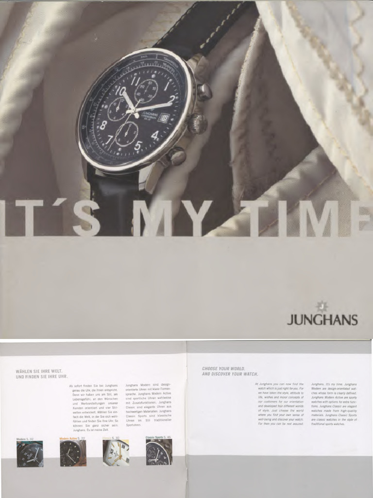 Catalogue Junghans 2014 - Horlogerie, En Français, En Très Bon état De Lecture
