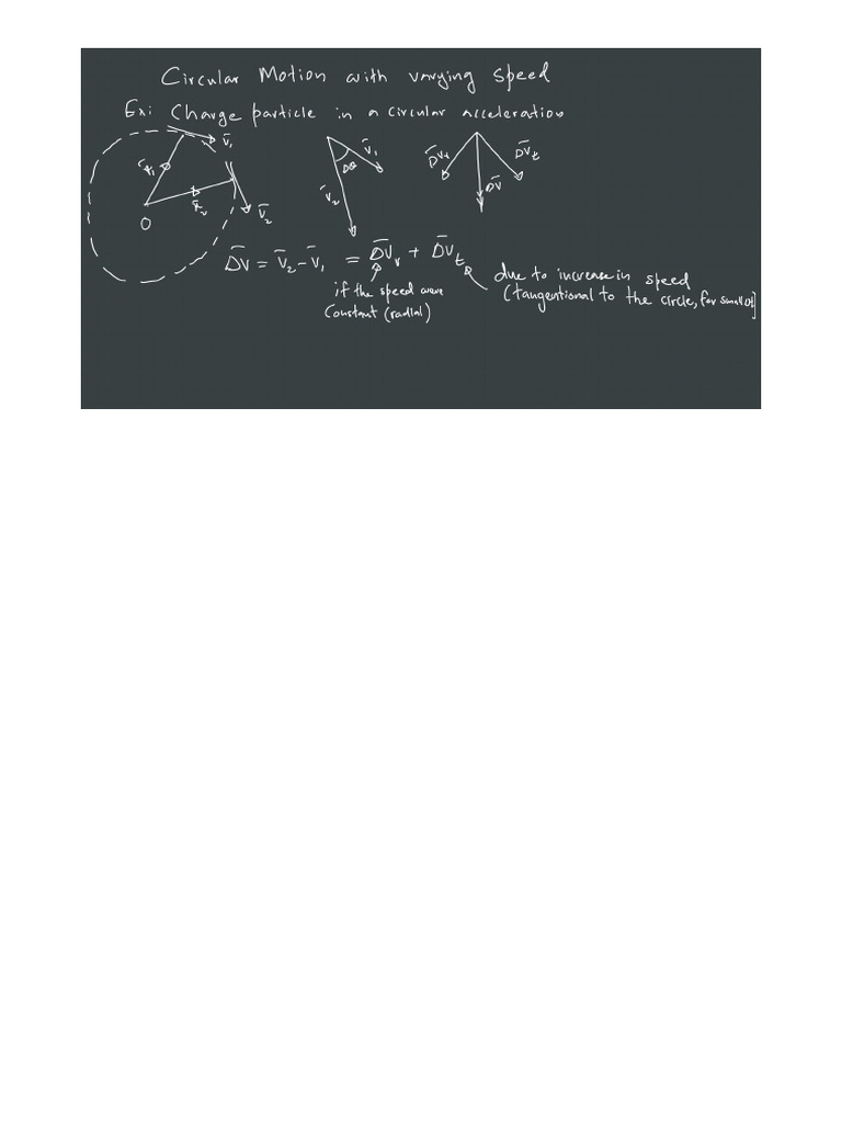 04 - Single Particle Motion 2 (Circular Motion) | PDF