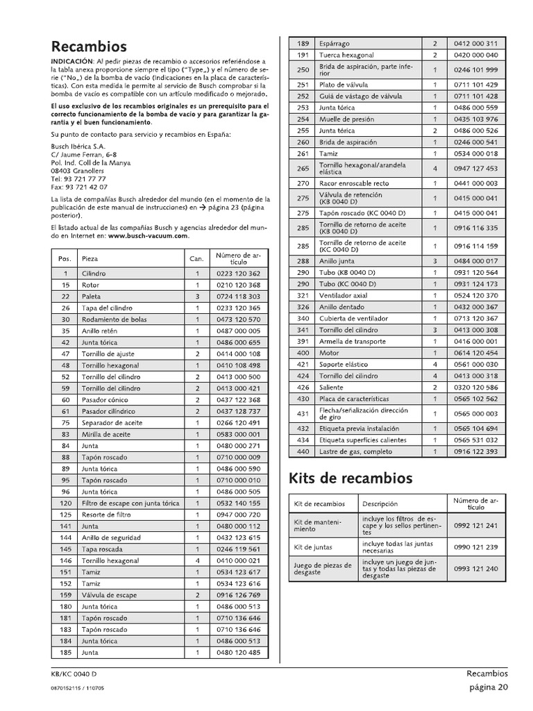 Manual KB 0020 | PDF