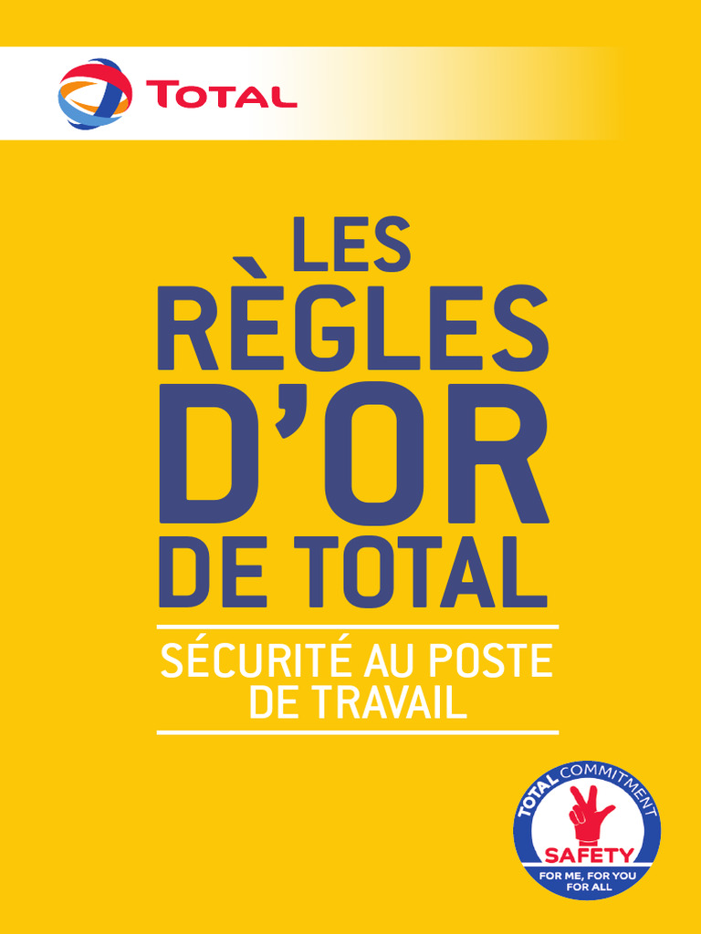 R gles D or De S curit Chez Total PDF S curit 