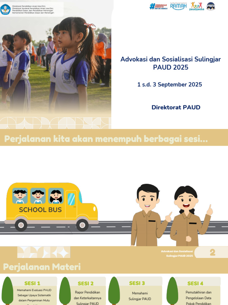 Pemahaman Dashboard Sulingjar PAUD 2025 | PDF