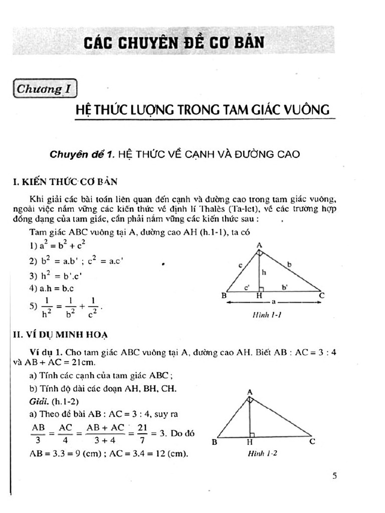 Tài Liệu Chuyên Toán THCS Toán 9 Hình Học-đã Gộp | PDF