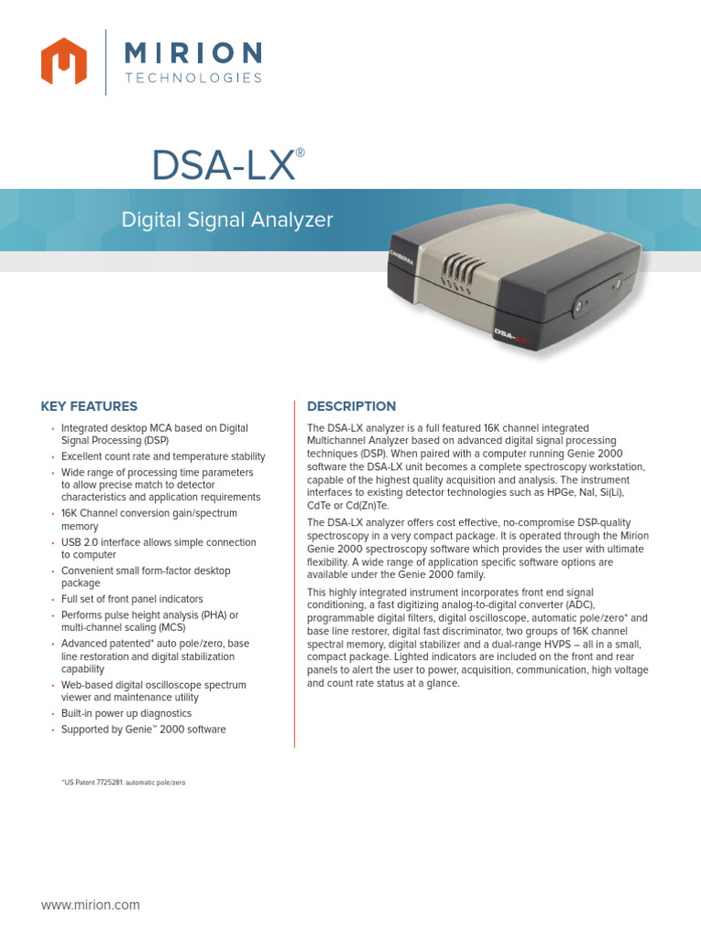 Dsa-Lx Datasheet | PDF | Usb | Digital Signal Processing