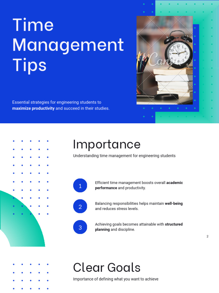 Time Management Tips for Engineering Students | PDF | Time Management ...