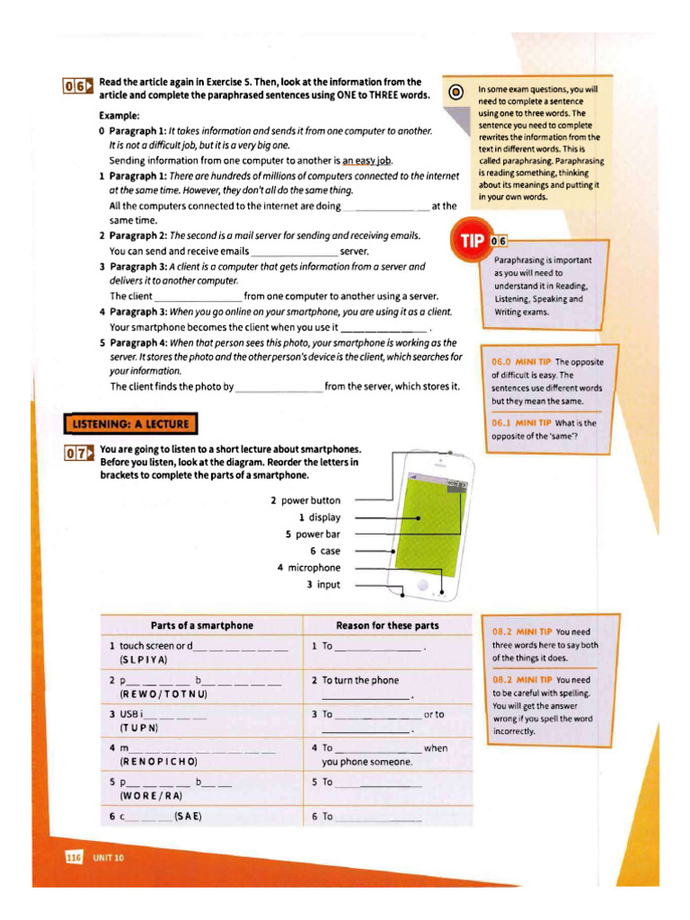 Unit 10 - Listening and Grammar | PDF