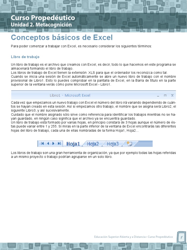 Conceptos Basicos de Excel | PDF