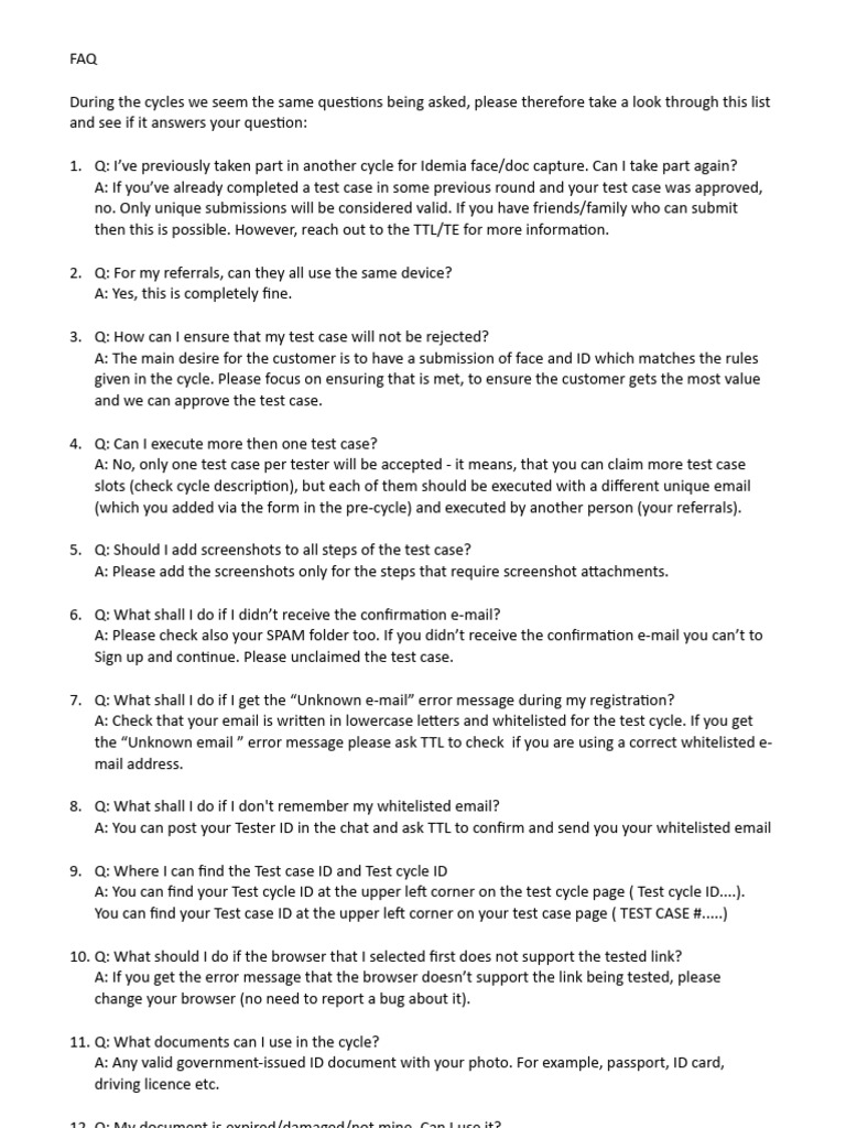 FAQ New | PDF