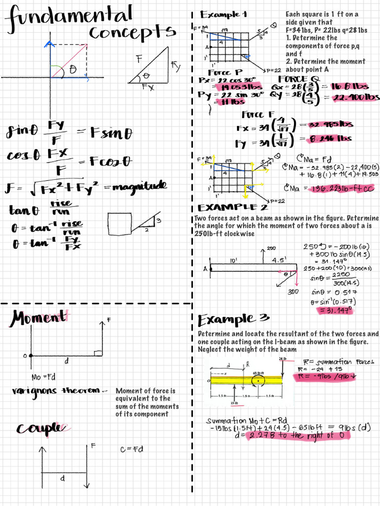 Statics Review Session | PDF