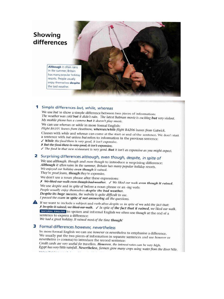 Showing Differences | PDF