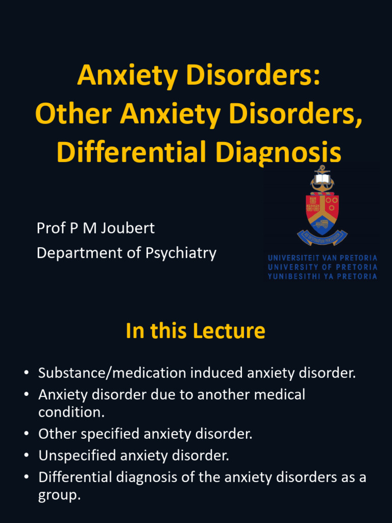 13) Other Anxiety Disorders | PDF | Mental Disorder | Anxiety
