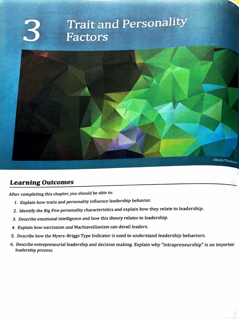 Leadership Traits and Personality Insights | PDF | Leadership | Psychology