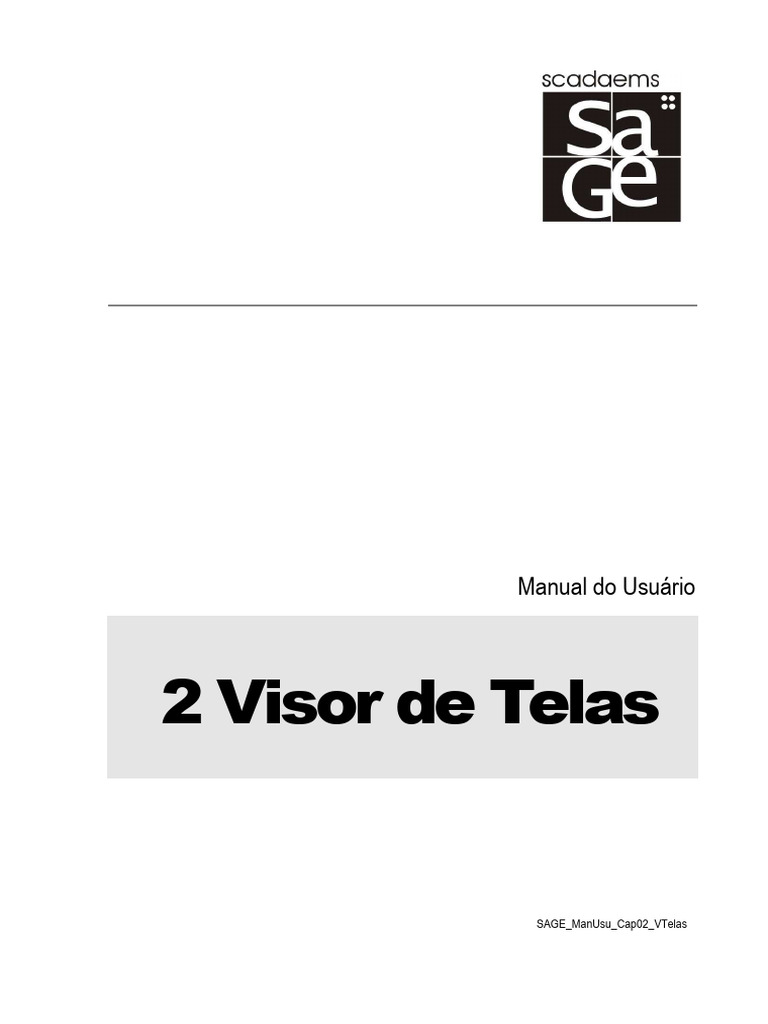 Manual do Usuário: Visor de Telas SAGE | PDF | Janela (informática ...